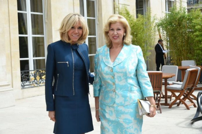 Mme Macron et Mme Ouattara