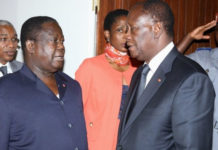 Obsèques de Jean Konan Banny : Comment ça s’est passé entre Ouattara et Bédié, hier