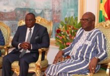Le Président du Faso, SEM Roch Marc Kaboré a reçu en audience le Ministre Kobenan Kouassi Adjoumani