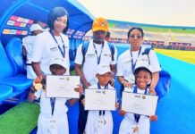 Ces enfants ivoiriens ont participé au programme d’accompagnement des joueurs à la CAN Total 2019 au Caire grâce a Visa