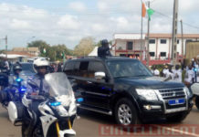 Dimbokro:des populations mobilisées accueillent Ouattara avec des doléances (visite d’État N’Zi Côte d’Ivoire)