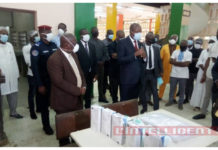 Covid-19,Côte d’Ivoire : Mabri offre des gants et cache-nez (restaurant Nutrivoire Campus Cocody)