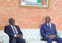 Conseil constitutionnel , hier – Le président Koné Mamadou au ministre Kouadio Konan Bertin : “Bienvenue en Galilée, patrie du ressuscité” «Bienvenue en Galilée , patrie du ressuscité» a dit le président du conseil constitutionnel Mamadou Koné