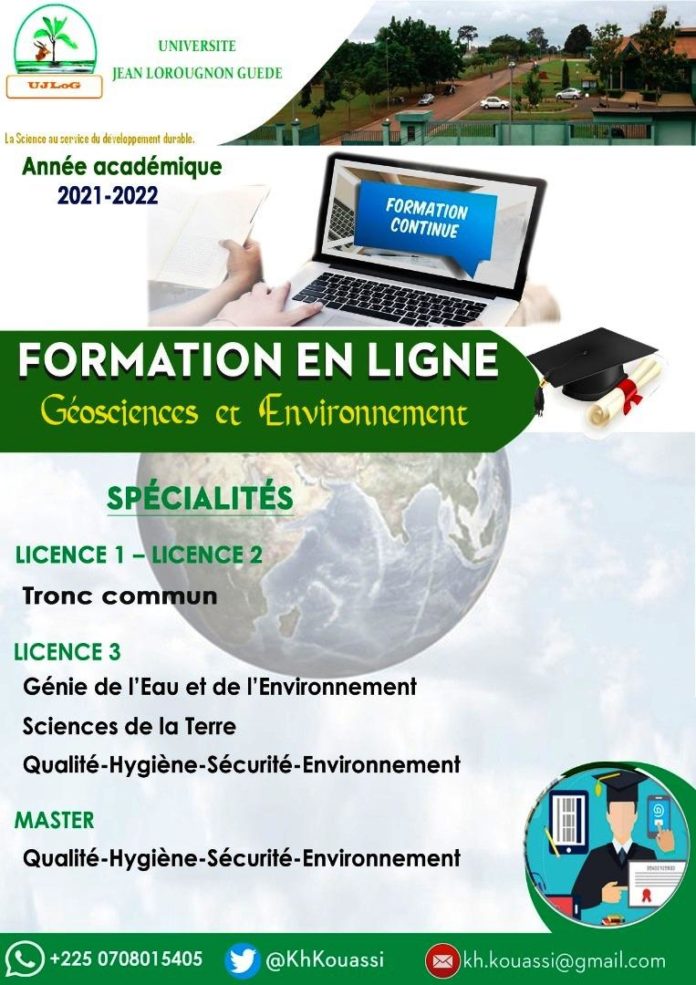 formation L’Université Jean Lorougnon Guédé de Daloa, Sud-ouest de la Côte d'Ivoire, ouvre pour la prochaine année universitaire 2021-2022