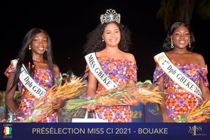 La 5è étape des présélections Miss-Côte d’Ivoire a lieu le samedi 29 mai 2021 dans un hôtel de Bouaké