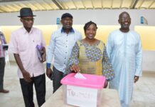Toumodi-Elections des secrétaires départementaux du Rhdp- Raymonde Goudou félicite les militants pour le plébiscite des listes