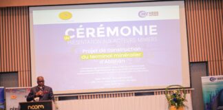 Moumouni Bictogo a expliqué les avantages du terminal minéralier pour les opérateurs de Côte d’Ivoire. © DR 