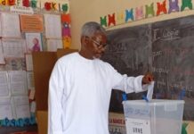 Lamoussa Djinko a accompli son devoir citoyen Photo : DR