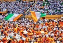 Au Stade Félix Houphouët Boigny, la jeunesse de Côte d’Ivoire se mobilise pour ADO