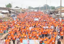 Mankono – Présidentielle 2025: 3000 militants dans la rue pour la victoire du candidat-président Ouattara