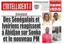 L’Intelligent en PDF: Sénégal Des Sénégalais et Ivoiriens réagissent à Abidjan sur Sonko et le nouveau PM