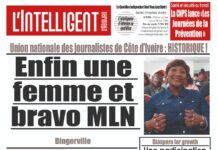 L’Intelligent en PDF: Union nationale des journalistes de Côte d’Ivoire : HISTORIQUE ! Enfin une femme et bravo MLN !