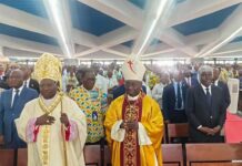 Ordination épiscopale:Mgr Arnaud Martial Kouamé Aguia installé en présence du Premier ministre Beugré Mambé