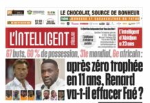 L’Intelligent en PDF: 67 buts, 60 % de possession, 31e mondial, 6e africain : après zéro trophée en 11 ans, Renard va-t-il effacer Faé ?